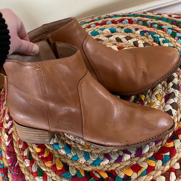 Madewell Tan Leather Boots - Picture 1 of 7